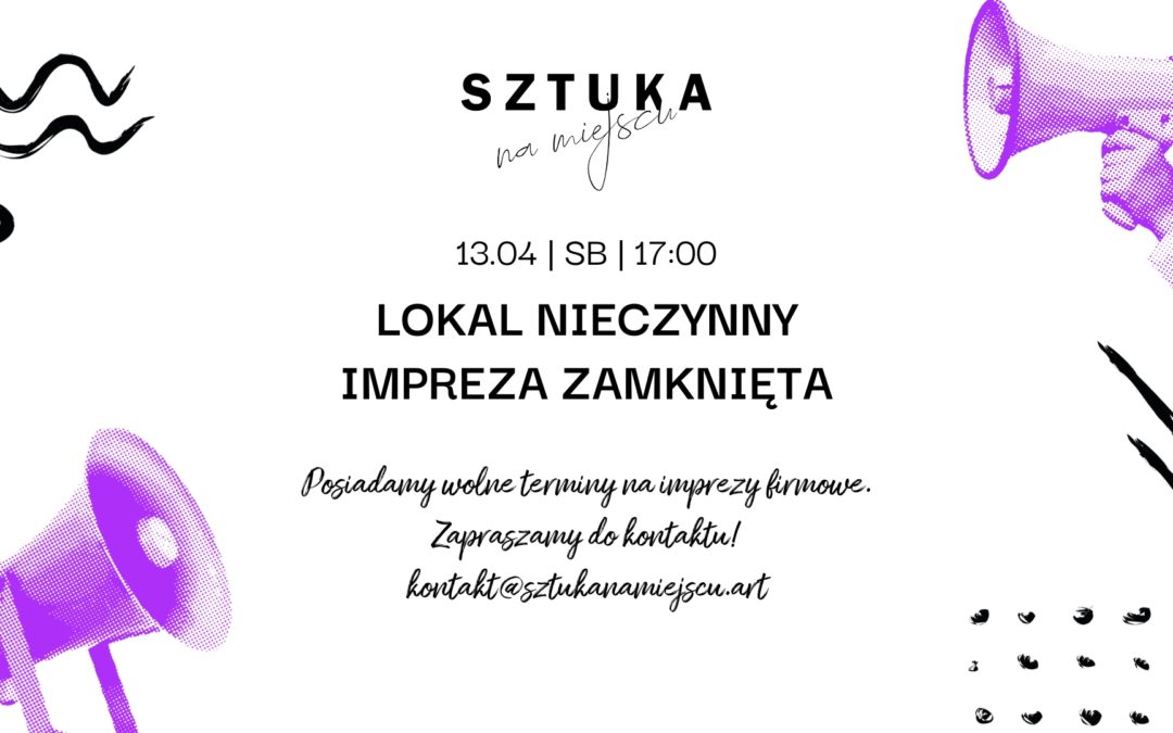 Lokal nieczynny – impreza zamknięta